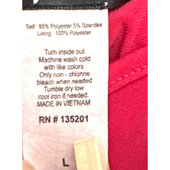 J Lee Size Large Hot Pink Ruffle Tiered Blouse Bold City Chic Statement Top - Picture 7 of 8